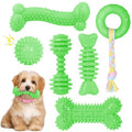 Puppy Toys, 6 Pack Dog Chew Toys, Teething Toys for Small Dogs, Green - color: Green, size: Small（6Pack）