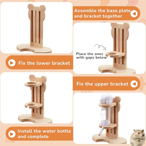 18 Pcs Hamster Accessories for Cages 10 Kinds Hamster Toys Set - style: Mixed Play Style
