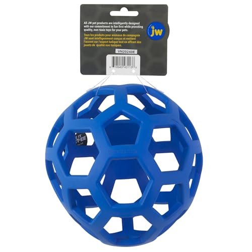 JW Pet HOL-ee Roller Dog Puzzle Ball, XL 7.5in, Natural Rubber