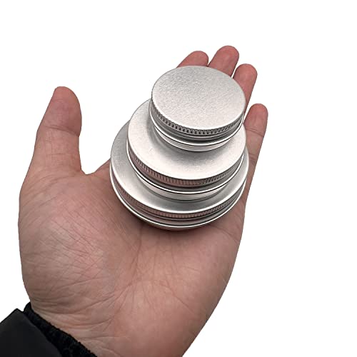 20 Pack 0.5 oz Aluminum Tin Jar with Screw Lid