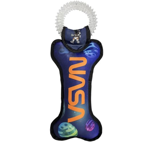 Pets First NASA Dog Toy with Planets. - Tough Nylon Pet Toy with Double Trim Stitching & Inner Squeaker - style: Dental Toy- Planets