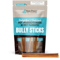 Raw Paws Thin Bully Sticks for Small Dogs, 6-Inch (5-Count) - Low Odor - size: 5 Count (Pack of 1)