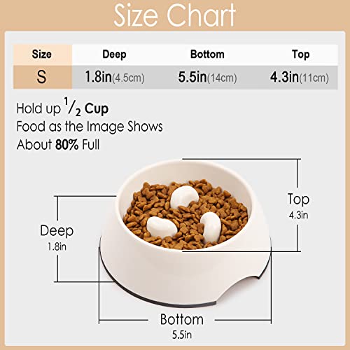 SuperDesign Anti-Bloat Slow Feeder Bowl for Fast-Eating Dogs S Black - color: Black, size: S