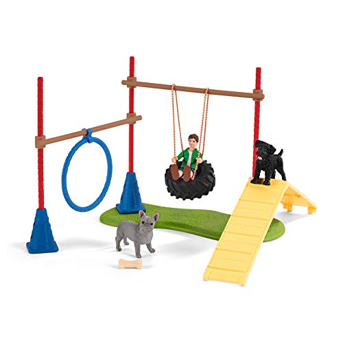 Schleich Farm World - 20Pc Puppy Agility Training Playset - Kids 3+ | 42536 - style: Current Box Style