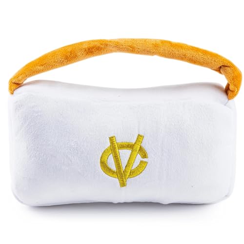 Haute Diggity Dog Chewy Vuiton Handbag Plush Dog Toy, Designer Parody Toy - color: White Purse, size: X-Large