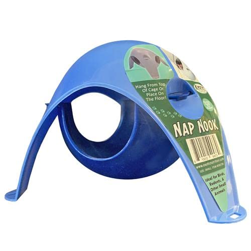 Exotic Nutrition Nap Nook - Unique Nest Pod Cage Accessory Toy - Use Grounded or Hanging - Sugar Gliders, Hamsters, Mice, Rats, Birds, Degus, Chinchillas, & Other Small Pets (Small) - size: Small