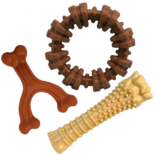 Nylabone Power Chew Customer Favorites Dog Chew Toys, 3 Count, Large - color: Bundle, size: Large