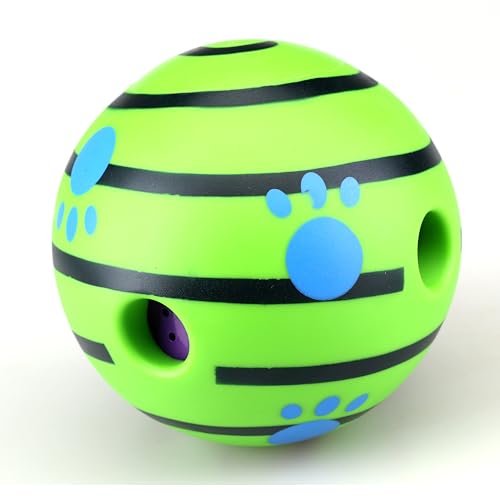 Wobble Giggle Ball, Interactive Dog Toy, Fun Giggle Sounds When Rolled or Shaken