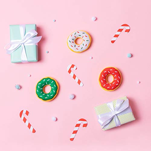 ZippyPaws Burrow Replacement Miniz Enrichment Squeaky Toy - Holiday Donutz - style: Holiday Donutz (3-pack)