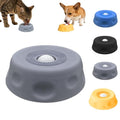 Dog Lick Bowl with Ball,Lick Ball Bowl for Dogs,Dog Licking Bowl with Rolling Ball,Slow Feeder Ball Bowl to Slow Pet Eating,Rolling Ball Dog Bowl Give Pet More Time to Enjoy Eating. (Gray) - color: Gray