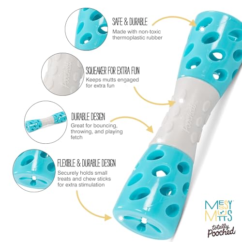 Messy Mutts Totally Pooched Toss n Stuff Hourglass, 7 Inch, Teal - color: Blue
