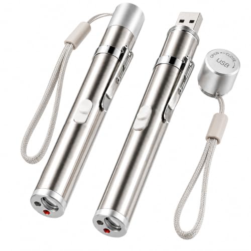 USB Rechargeable Cat Toy Pen, 2-Pack Interactive Toy for Indoor Cats