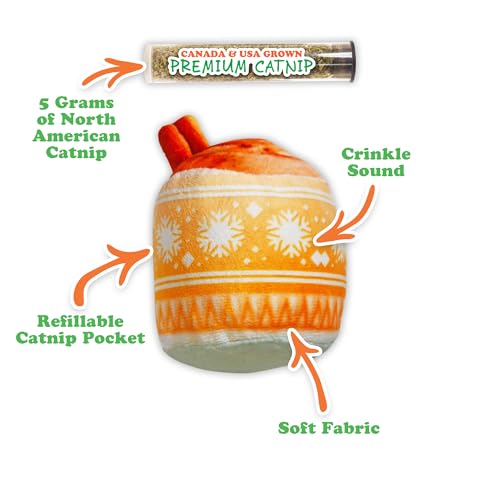 Meowijuana Holiday Cat Toy Bundle | Eggnog & Frosted Sugar Cookies Plush - color: Eggnog & Get Frosted Sugar Cookies