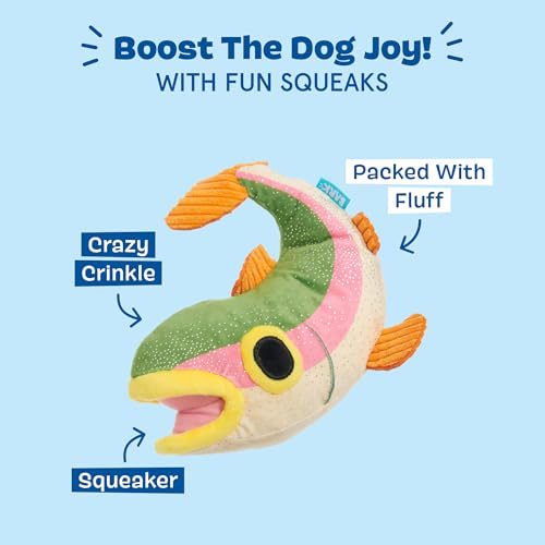 BarkBox Brooke Trout Plush Dog Toy - for Dogs - color: Brooke Trout
