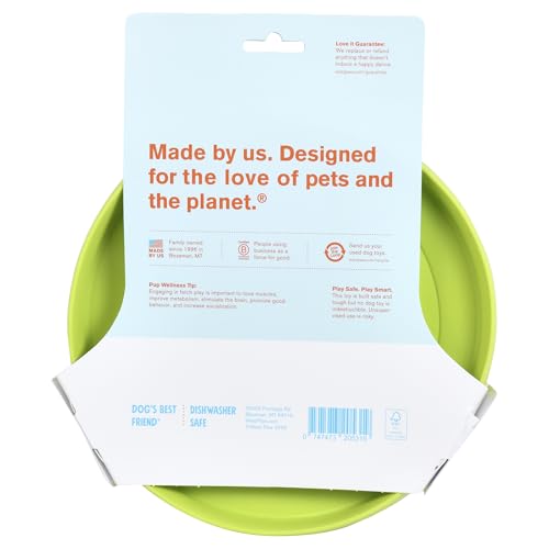 WEST PAW Zisc High-Flying Disc Dog Toy - Granny Smith Green - color: Granny Smith, size: Large