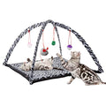 PETMAKER Cat Activity Center- Interactive Play Area Station for Cats, Kittens with Fleece Mat, Hanging Toys, Foldable Design for Exercise, Napping - style: Mat