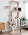 Gitelsnour Cat Tree, Cat Tower with Sturdy Steel Tube, Large Perch GCT024MU - color: Muchroom, size: 70.5 inches