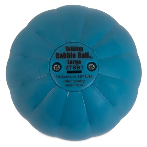 Pet Qwerks Talking Babble Ball - Interactive Chew Dog Toy - Large - size: Large, style: Talking Babble