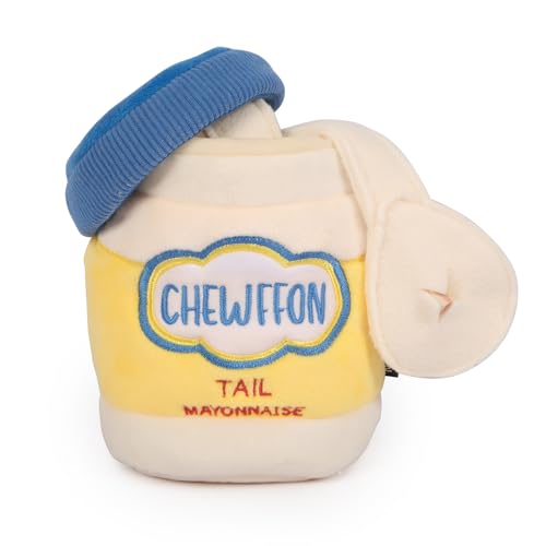CHEWFFON Dog Enrichment Toys, Snuffle Crinkle Toy for Mental Stimulation - style: Mayonnaise