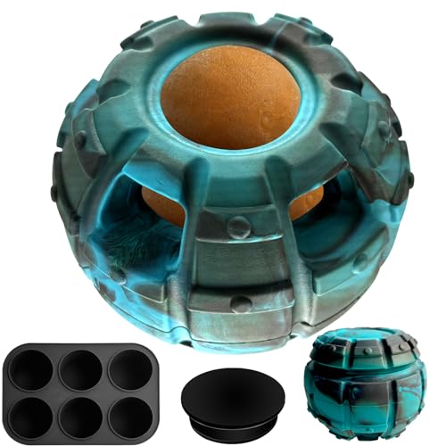 Yipetor Interactive Dog Chew Toy, Large Enrichment Frozen Treat Lick Ball - color: Classic Blue, size: Medium