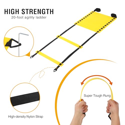 Agility Hurdles 6" Speed Agility Training Hurdles, Sturdy Hurdles Training Equipment Set for Kids,Athletes,Soccer,Basketball - color: Orange Agility Set