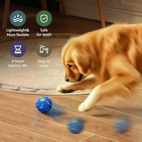 VNAKIO Automatic Bouncing Dog Ball 123456789
