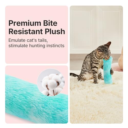 Potaroma Cat Toys Pillows, 3 Pcs, Catnip Inside, Interactive Indoor Fun - color: Pastel Colors