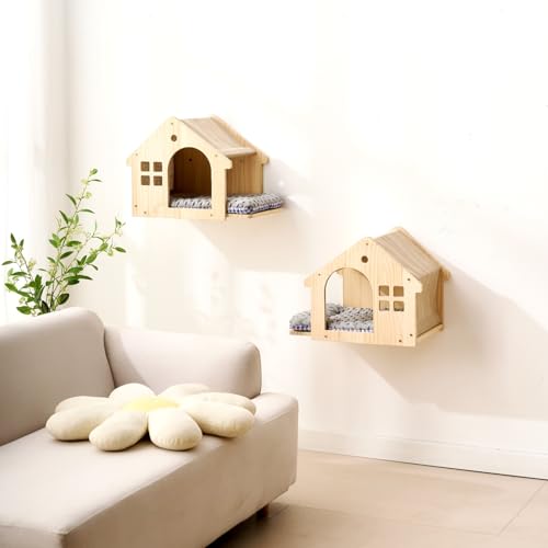 SHENGOCASE Wall Mounted Cat Furniture Set - size: C