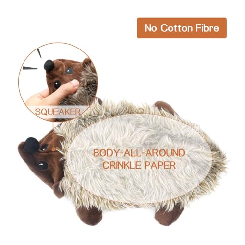 Dog Squeaky Toys for Small Dogs, Puppy Toys for Teething Cute Hedgehog - color: 1 Pack Hedgehog