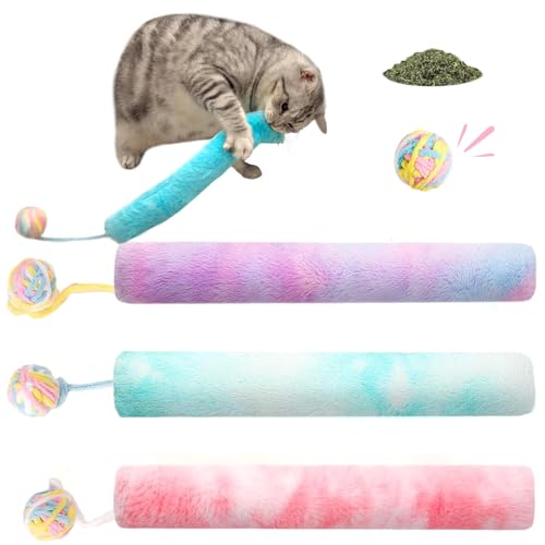 14.6in Cat Kicker Toy Extra Large 3pcs, Catnip Toys with Bell - style: Bell 3pcs