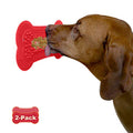 Lick Lick Pad Dog Accessories | Pet Shower Attachment | Dog Peanut Butter Lick Pad | Dog Bathing Station | Dog Bathing Supplies | Veterinarian Used | Suction to Wall | Large (Large - 2 Pack, Red) - color: Red, size: Large - 2 Pack