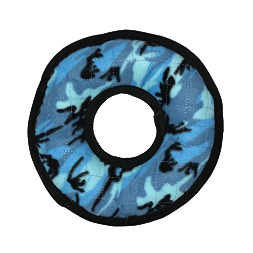 TUFFY® 2 Pack Ultimate Ring Ultra Durable Plush Dog Toys - color: 2PK Blue Camo Ring