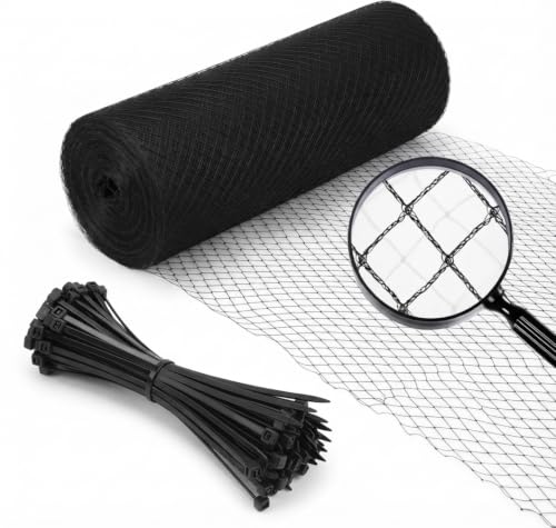 Bird Netting 7.5x100 FT Heavy Duty 1/2 Inch Mesh Garden Netting - size: 7.5x100 FT