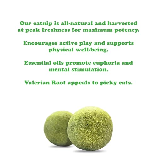 Meowijuana Compressed Catnip Ball Refill, 2-Pack | Kalico Kush - color: Kalico Kush 2pk Refill
