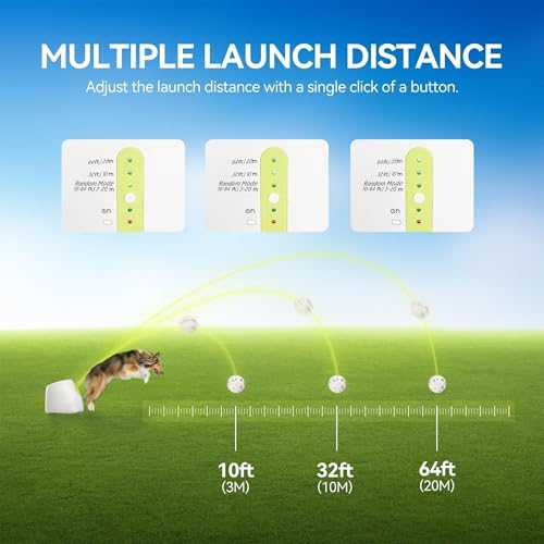 All for Paws Automatic Ball Launcher for Dogs, Interactive Pet ETPU Balls Outdoor Thrower for Medium to Large Dogs, Ball Throwing Machine for Dogs, 6 ETPU Balls Included(2.5"), Rechargeable Battery - size: 2.5"ball launcher