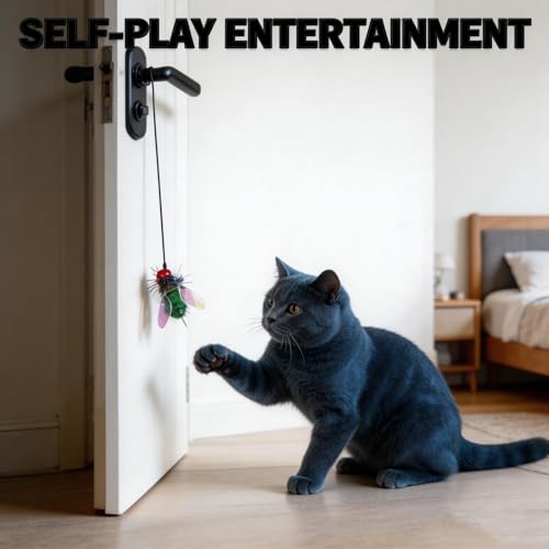 4 PCS Simulation Insect Cat Toy Attachments