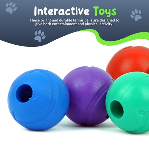 Balls for Aggressive Chewers - Small Dogs and Puppies - 1.5 Inch - 4 Pack - Indestructible Rubber Dog Chew Toys Bulk for Miniature Toy Breeds - size: Mini