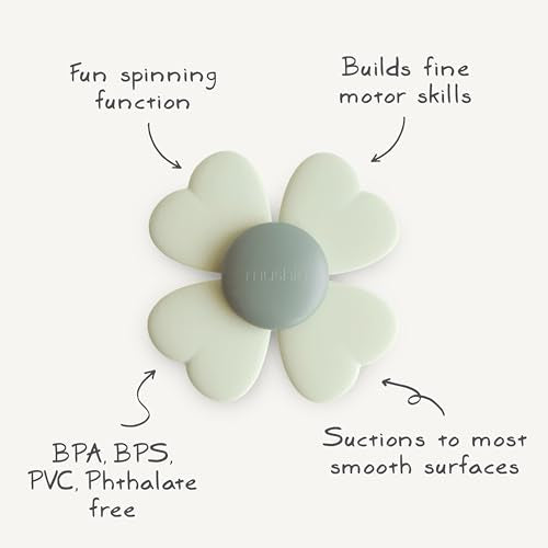 mushie Lucky Suction Spinner Toy | Toddler Sensory Toys for Bath & Play - style: Lucky