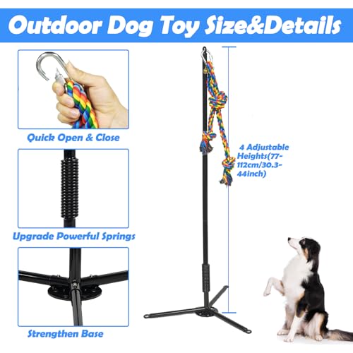 Tether Outdoor Dog Toy,Interactive Exercise Game in Yard Park