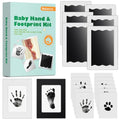 Nabance Baby Footprint Kit, Inkless Baby Hand and Footprint Kit, 6 Pack - size: 6-Pack, Regular 2.3" x 3.7"
