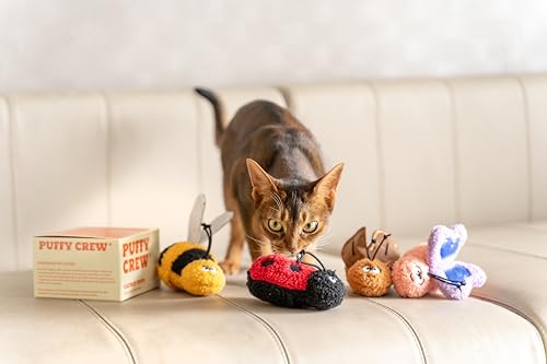 Interactive Catnip Cat Plush Toy, Insect Theme, 5'', for All Breed Size Cats (Cockroach) - color: Cockroach