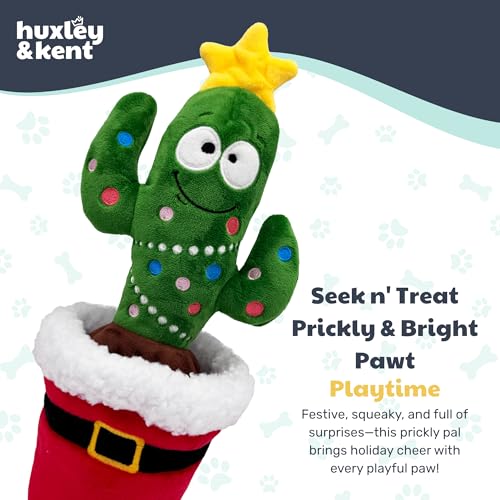 Huxley & Kent Seek 'n Treat Puzzle Dog Toy, Prickly & Bright Pawt - color: Prickly & Bright Pawt, size: One Size