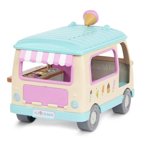 Li'l Woodzeez Scoops Ice Cream Truck with Lights & Sounds, 27-Piece, Trucks - style: Ice Cream Truck