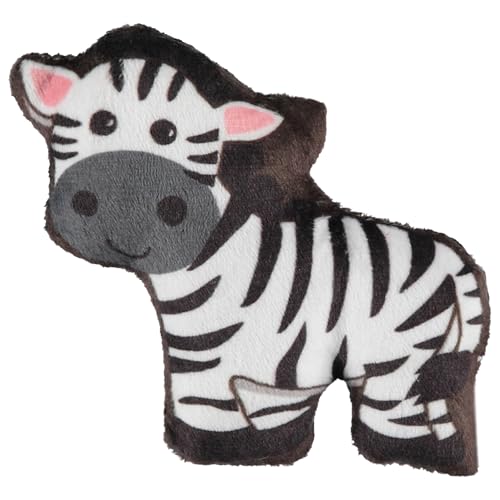Cudlie 3 Pack Plush Dog Chew Toys – Soft Squeaky Puppy Toys for Small Dogs– 4" Durable, Cute & Safe Pet Toy Gift Set (Food, Fruit, Farm, Zoo & Safari Animal Themes) - color: Elephant Lion Zebra, style: 3 Pack 4 Inch