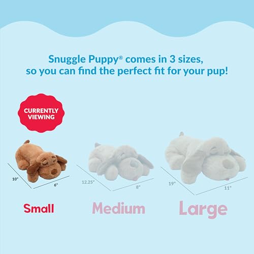 Snuggle Puppy Junior Heartbeat Toy, Calming Comfort, Small Breeds - Biscuit - color: Biscuit