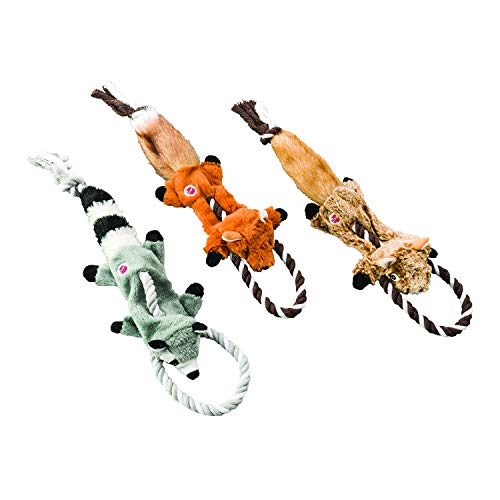SPOT Ethical Pets Fox Mini Skinneeez Tugs Dog Stuffingless Toy, 14" (Pack of 2) - size: 14" (Pack of 2)