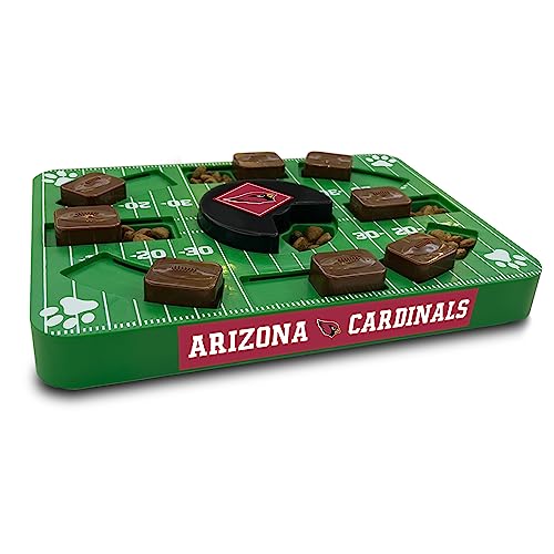 Pets First NFL Arizona Cardinals Puzzle Toy for Dogs, Slow Feeder Board for Pets, Interactive Doggie Treat Toy - color: ARIZONA CARDINALS