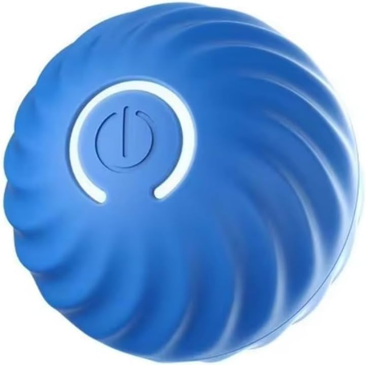 USB Rechargeable Smart Dog Toy Ball – Interactive Rolling Pet Exercise Ball with LED Lights, Automatic Motion, Durable ABS Build for Dogs and Puppies - 1 Piece