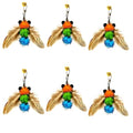 miwoowim 6PCS Bee Feather Cat Wand Refills, Interactive Teaser Replacements - color: 6 yellow bees