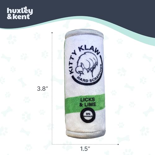 Huxley & Kent Plush Crinkle Catnip Cat Toy, Kitty Klaw Licks & Lime - style: Kitty Klaw Licks & Lime